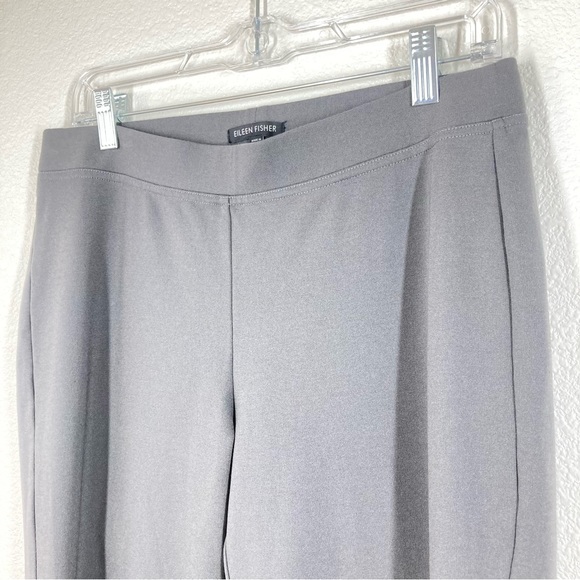 Eileen Fisher Pants Wide Leg Stretch Pull On Pants Gray Small Rayon - Picture 9 of 16